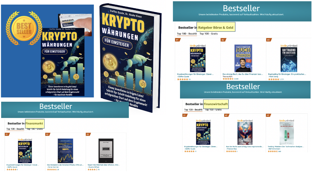 Amazon-Bestseller-Buch ‚Kryptowährungen für Einsteiger‘ von Steffen Quade und Dr. Hauke Kiene